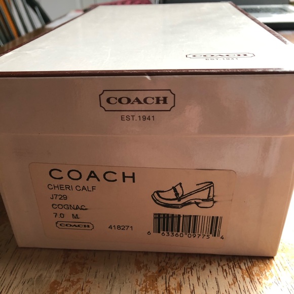 COACH CHERI Loafer Cognac, Size 7 - Picture 16 of 16